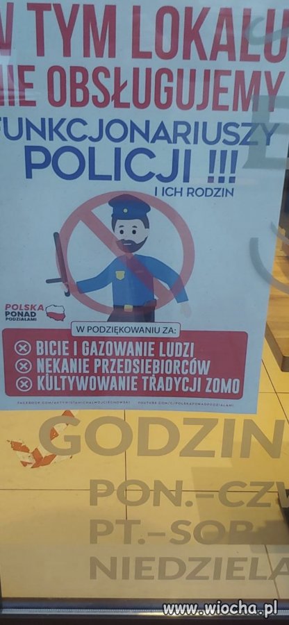 Witryna lokalu Byczy Burger w Toruniu. Szacun.
