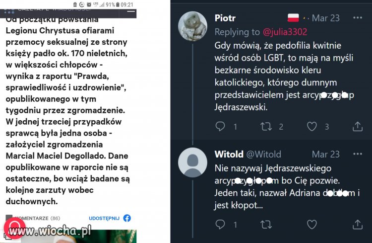 Pedofile wojownicy pod sztandarami Chrystusa! A niech to...