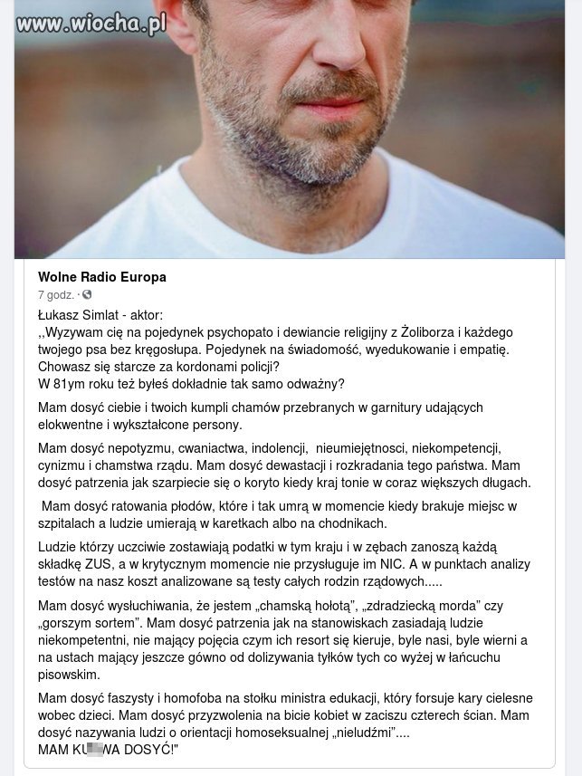 Mocne słowa ale właściwe