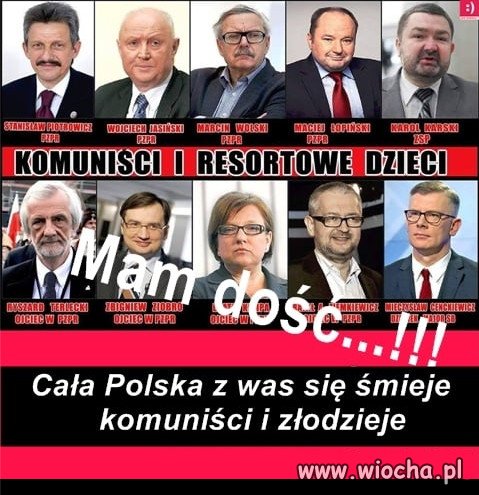 Cała Polska z was się śmieje, komuniści i złodzieje...