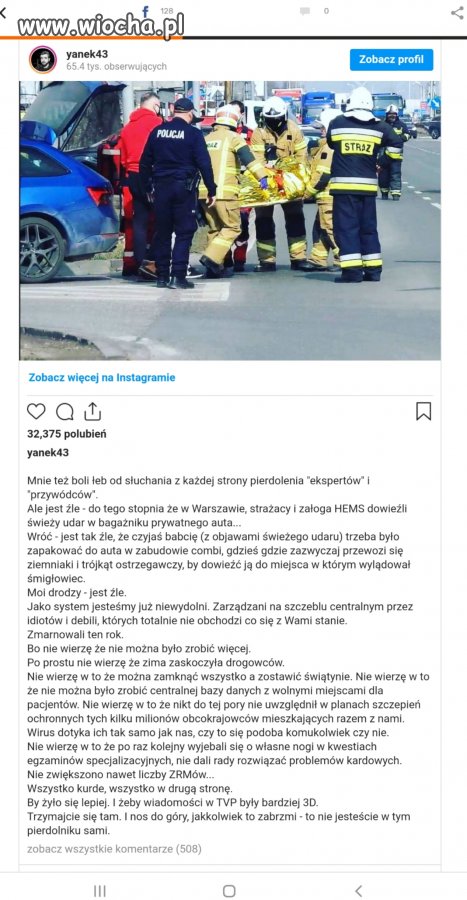 Kiedy w naszym pisowskim raju ratownicy...