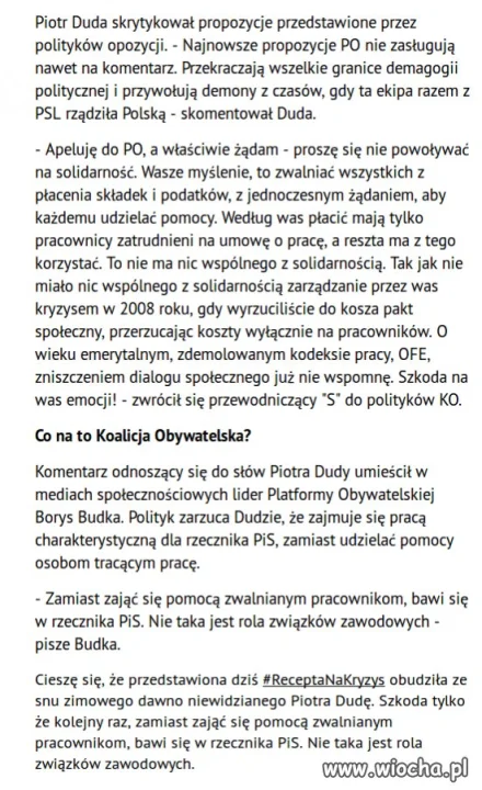 Piso duda z solidarności