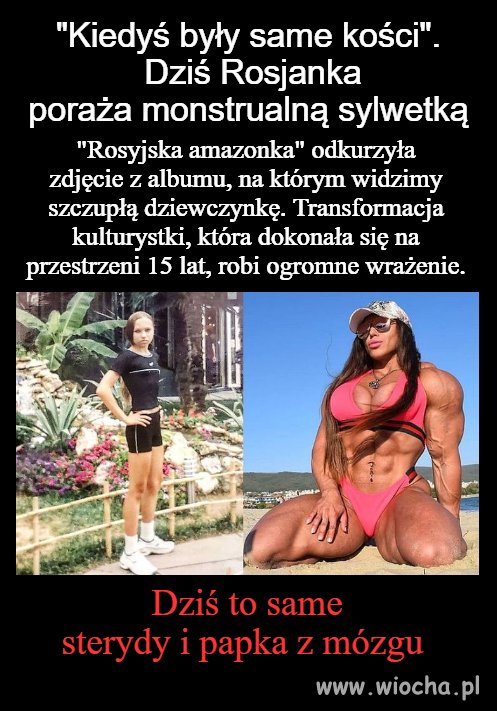 Sterydy i brak mózgu 