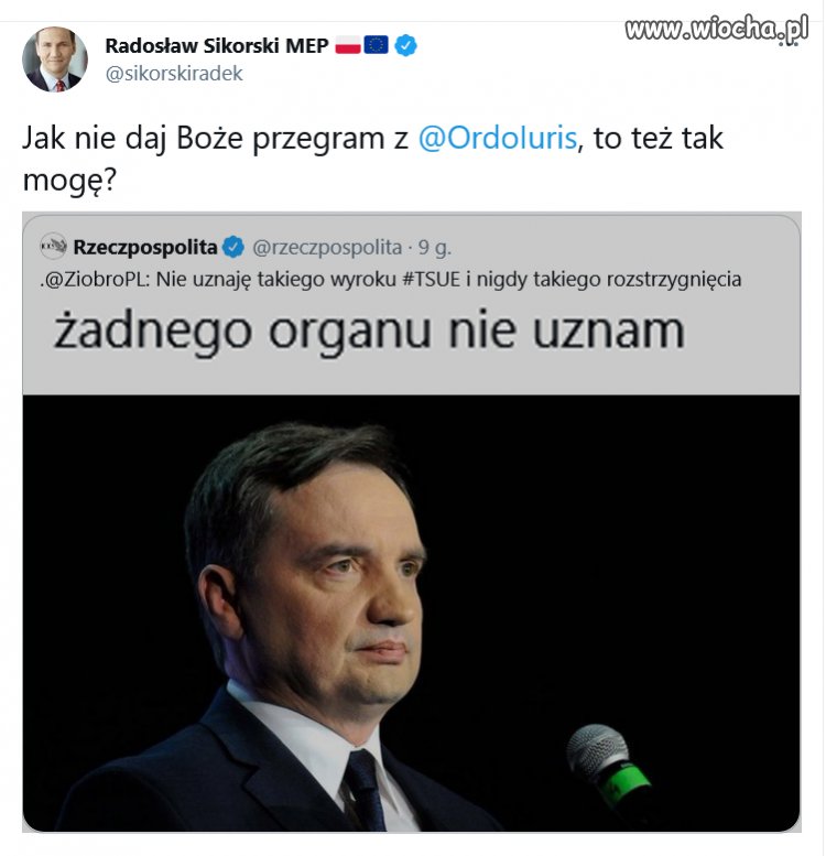 Ziobro ma wyje...