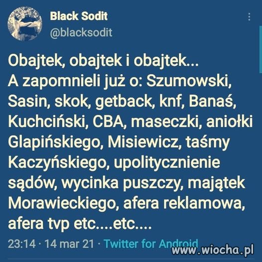 Pamiętaj, że nie tylko Obajtek jest w PiSie ...