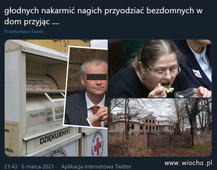 Potrzebujących okraść???