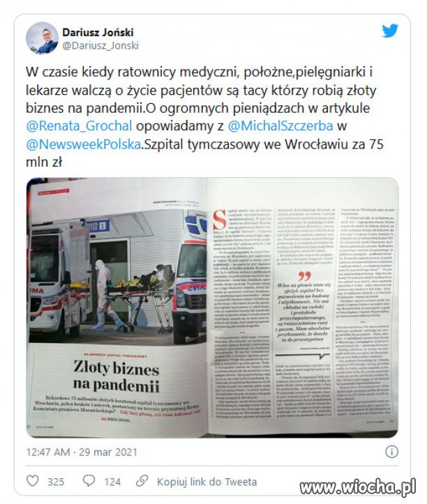 Jak władza robi „złote biznesy” na pandemii.
