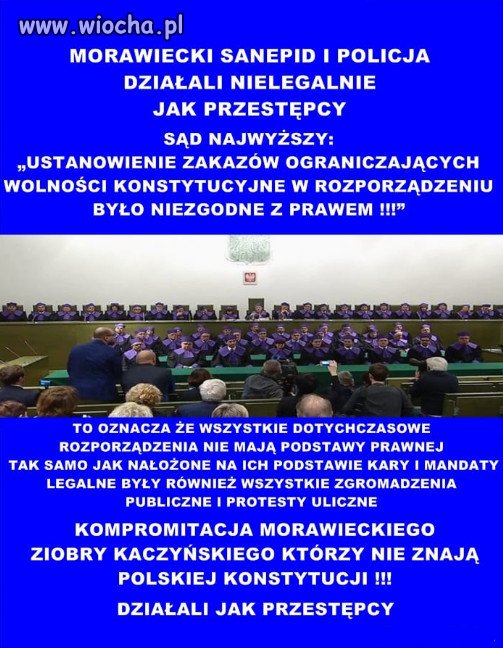 Urojone Dobre Zmiany Kaczyńskiego to bezprawie!