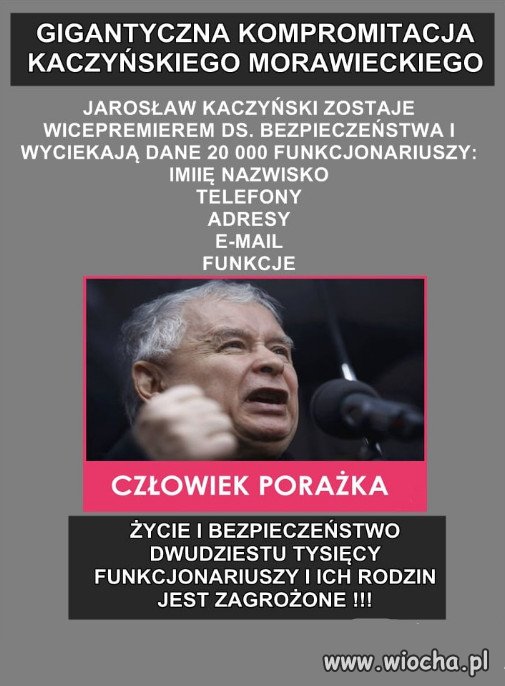 Kaczynski wicepremier ds. wlasnego bezpieczenstwa?