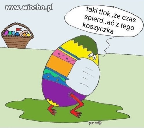 Nawet jaja uciekają od tłumu 
