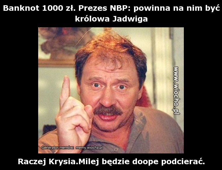 Banknot 1000 zł. Prezes NBP: powinna na nim być