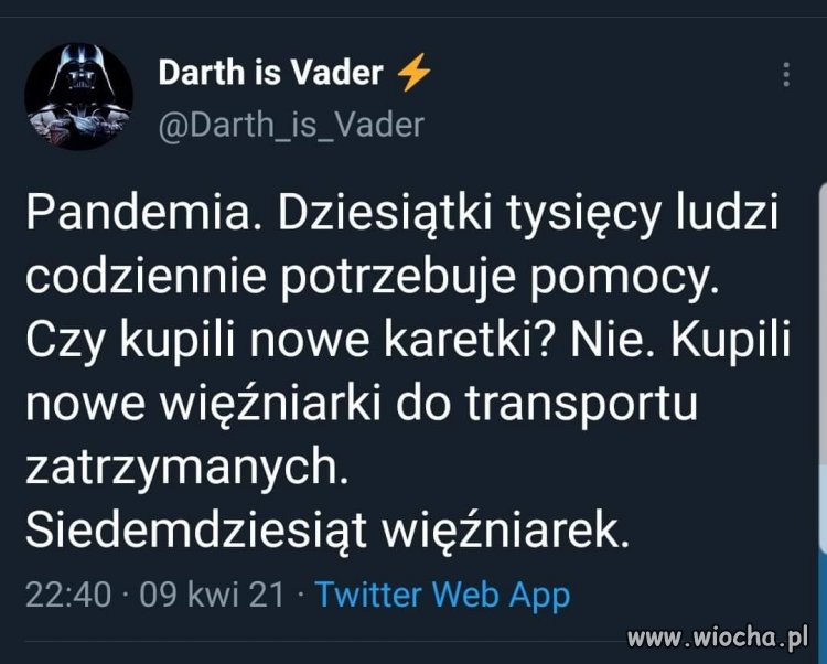 Tak ta władza walczy z pandemią ...