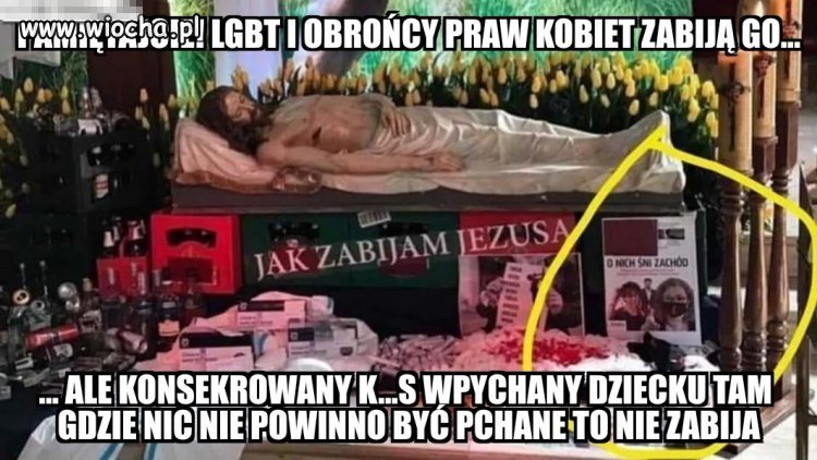 Grób pański i rodzynek katolskiej moralności