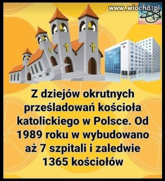 Okazało się, że kościoły, w przeciwieństwie do do szpitali