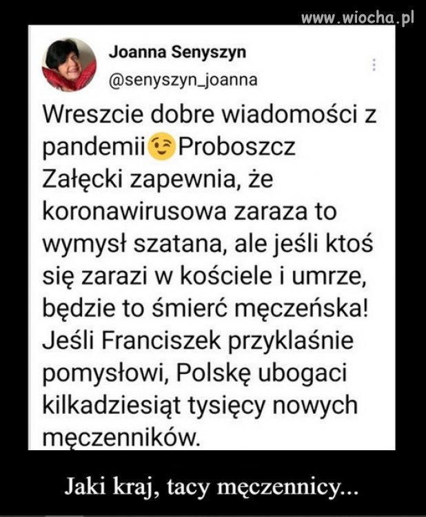 Nie szczep się, zostań męczennikiem ...
