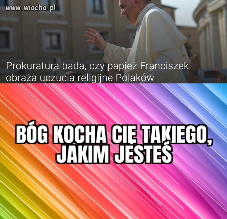 Prokuratura bada, czy Franciszek ''uraził uczucia religijne'' Polaków.