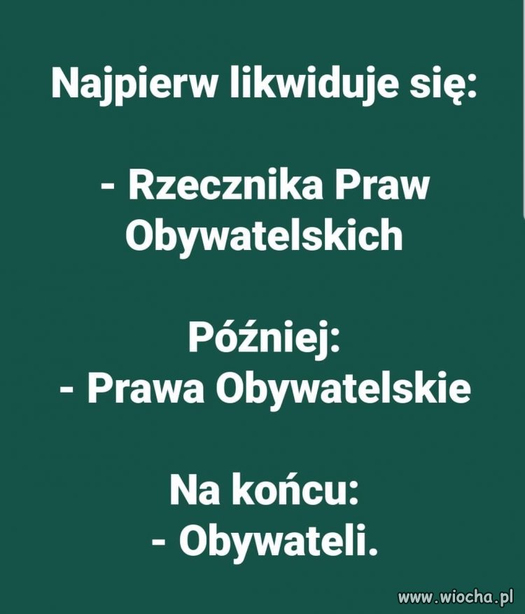 Taka jest kolej rzeczy ...