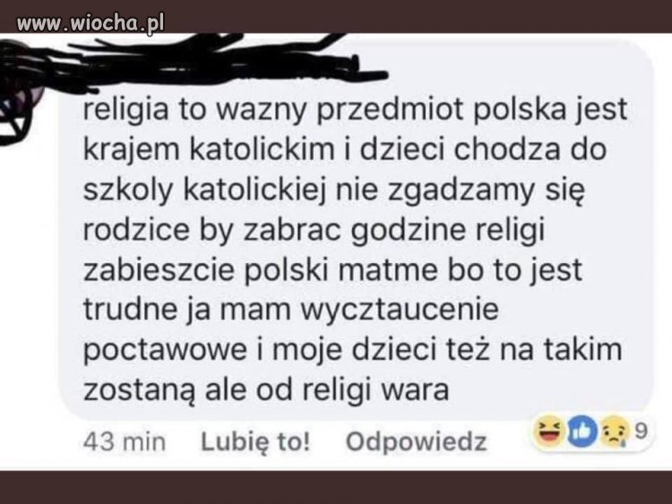Suweren przemowił...