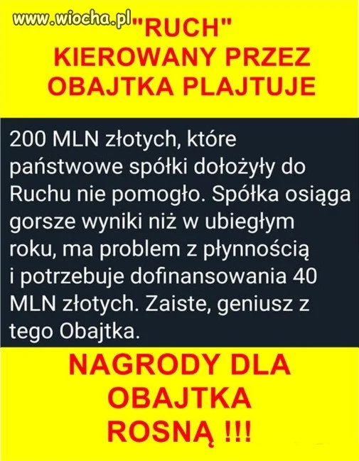  Będziemy rządzić Polską jak Obajtek Pcimiem...