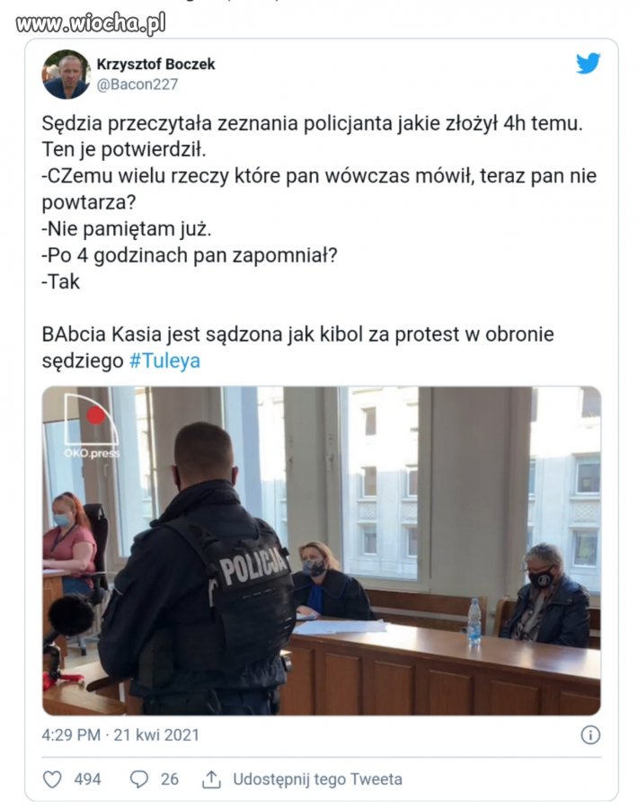 Babcia Kasia kontra pisowskie qrwy