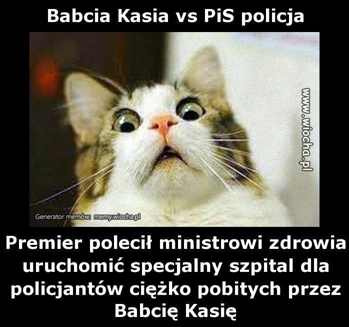Babcia Kasia vs PiS policja