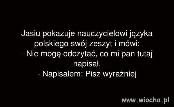 Pisz wyraźnie 