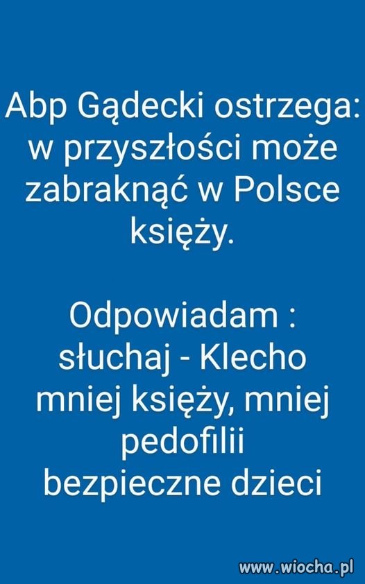 Jakoś mnie to wcale nie martwi ...