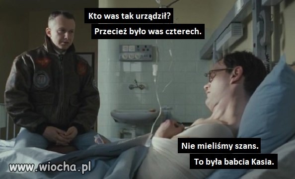 Milicjant po bliskim spotkaniu z Babcią Kasią