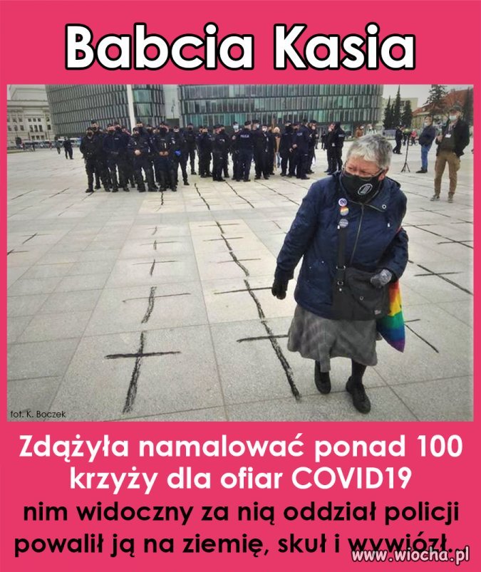 Niebezpieczny typ ta Babcia skoro takie siły 
