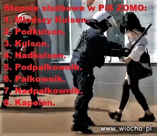 PiS stoi tam, gdzie stało ZOMO.
