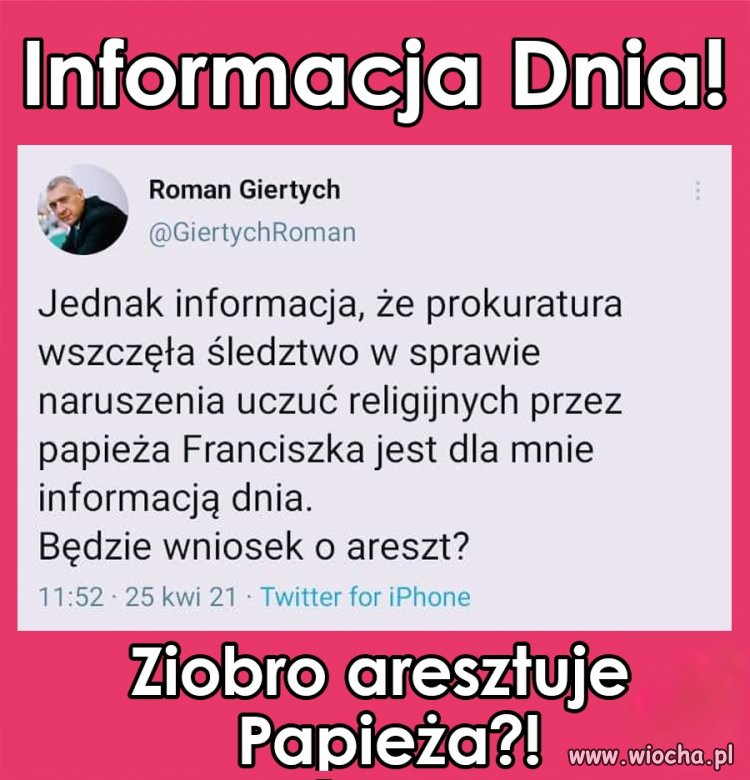 Sąd najwyższy wydał postanowienie o aresztowaniu 