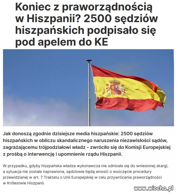 Czy w tej Hiszpanii przypadkiem nie rządzi lewica?