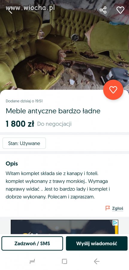Bardzo ładny komplet wypoczynkowy 