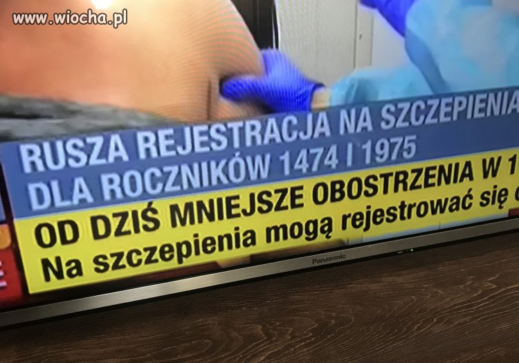 Rejestracja nowych roczników 