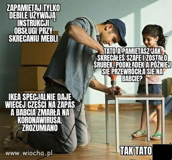 -Stasiek, a twoja teściowa to na co zmarła?