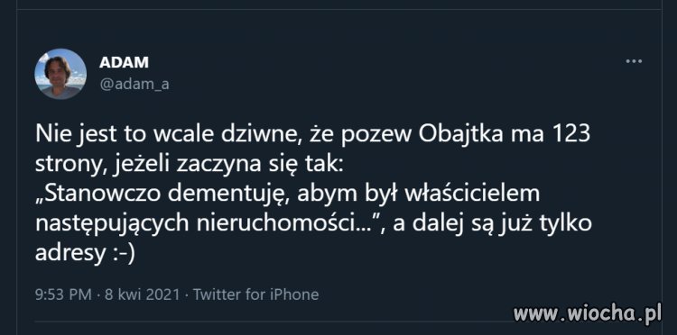 Pozew Obajtka