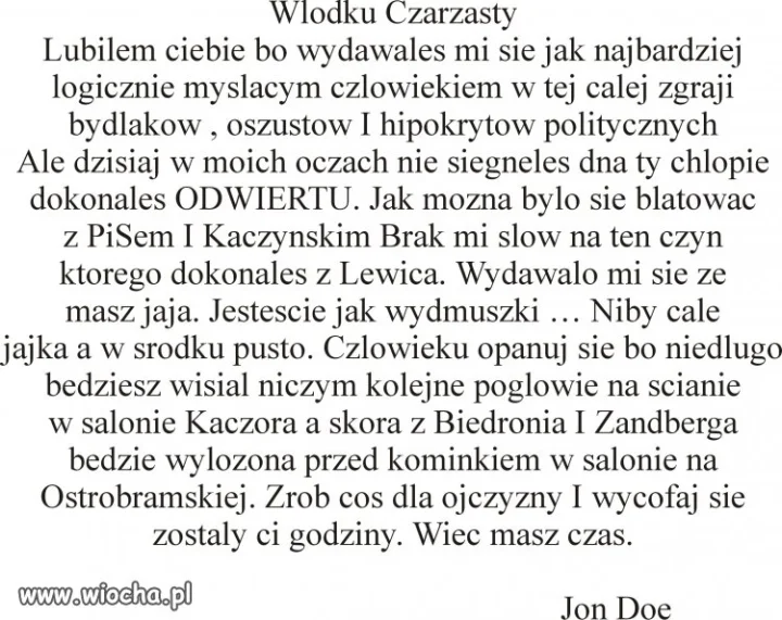 Odezwa do Lewicy