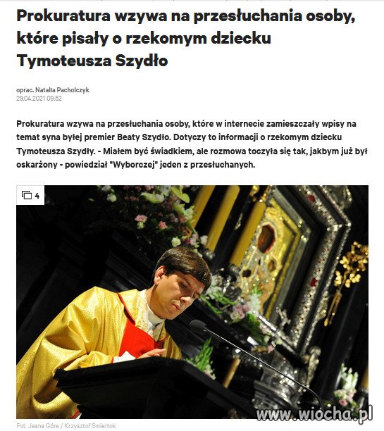 Okaże się że to niepokalane poczęcie...