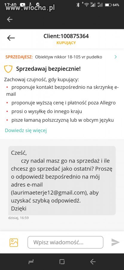 Wszystko się zgadza tylko kasy mniejszej