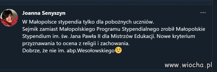 Nowe kryteria dla przyznania stypendium