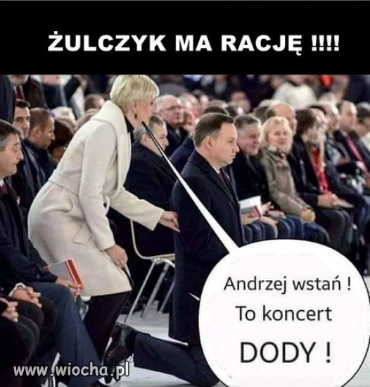 Głowa Polski, nawet nie wie kiedy klękać...