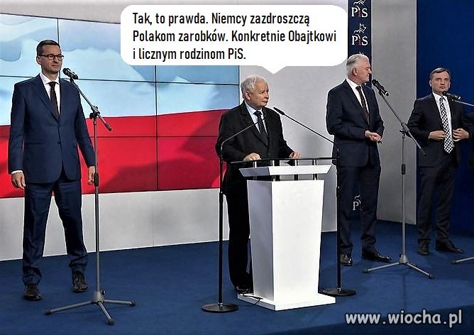 Zawiść Niemców nie ma granic.
