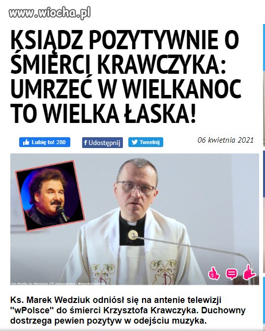  ks. Mariusz Wedziuk, redaktor naczelny Radia Warszawa.