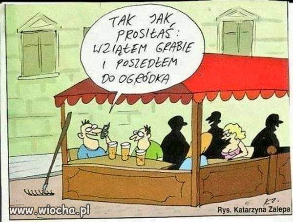 Dziś dzień w ogródku z sąsiadem...