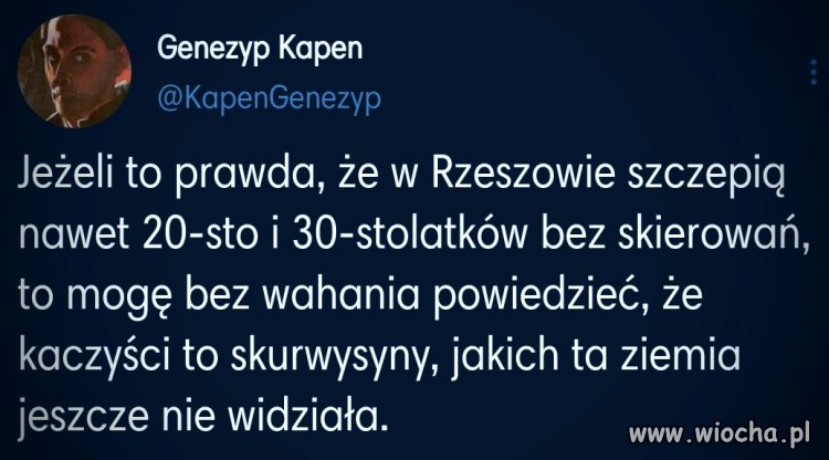 Wybory w Rzeszowie się zbliżają to szczepią ...