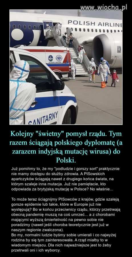 Import z Indii nowa mutacja odporna na szczepionki