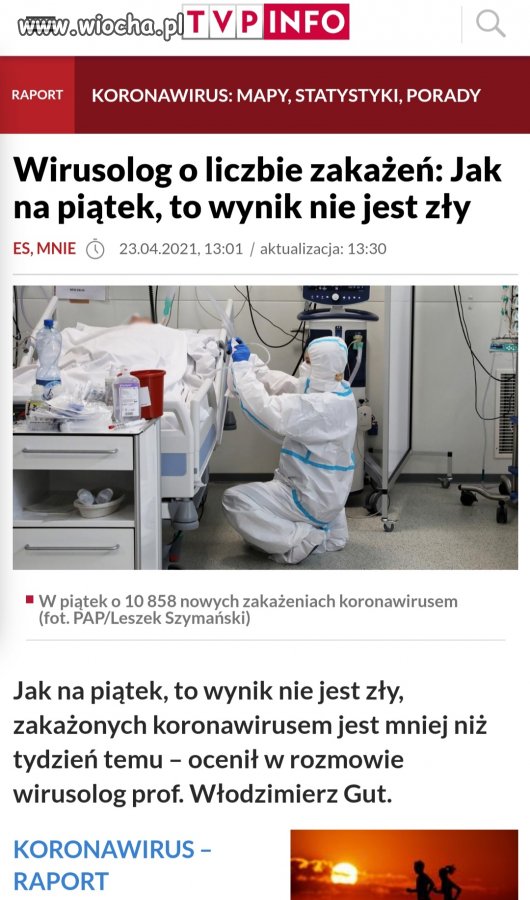 Tylko 700 zgonów. Jest dobrze jak na piątek.