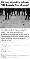 Setki krzyży pod pomnikiem smoleńskim. 