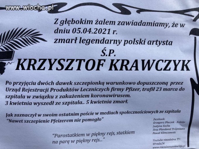 Fałszywe ohydne nekrologi w sieci