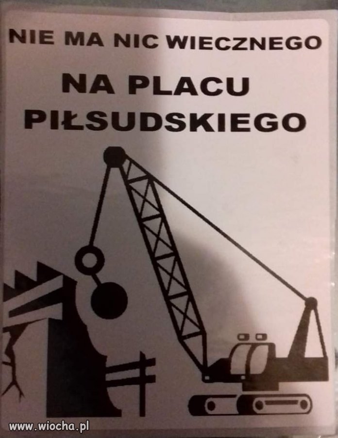 Tylko cokołów nie burzcie. Mogą się jeszcze ...